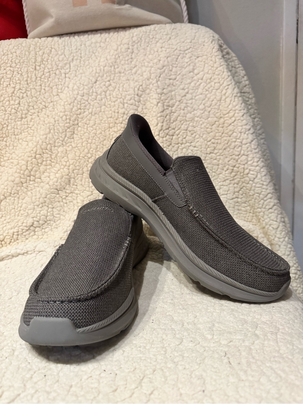 Skechers Men's Charcoal Slip-On Casual Loafers